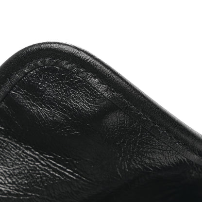 Saint Laurent Crinkled Calfskin Matelasse Monogram Baby Niki Chain Satchel Black 14 of 15