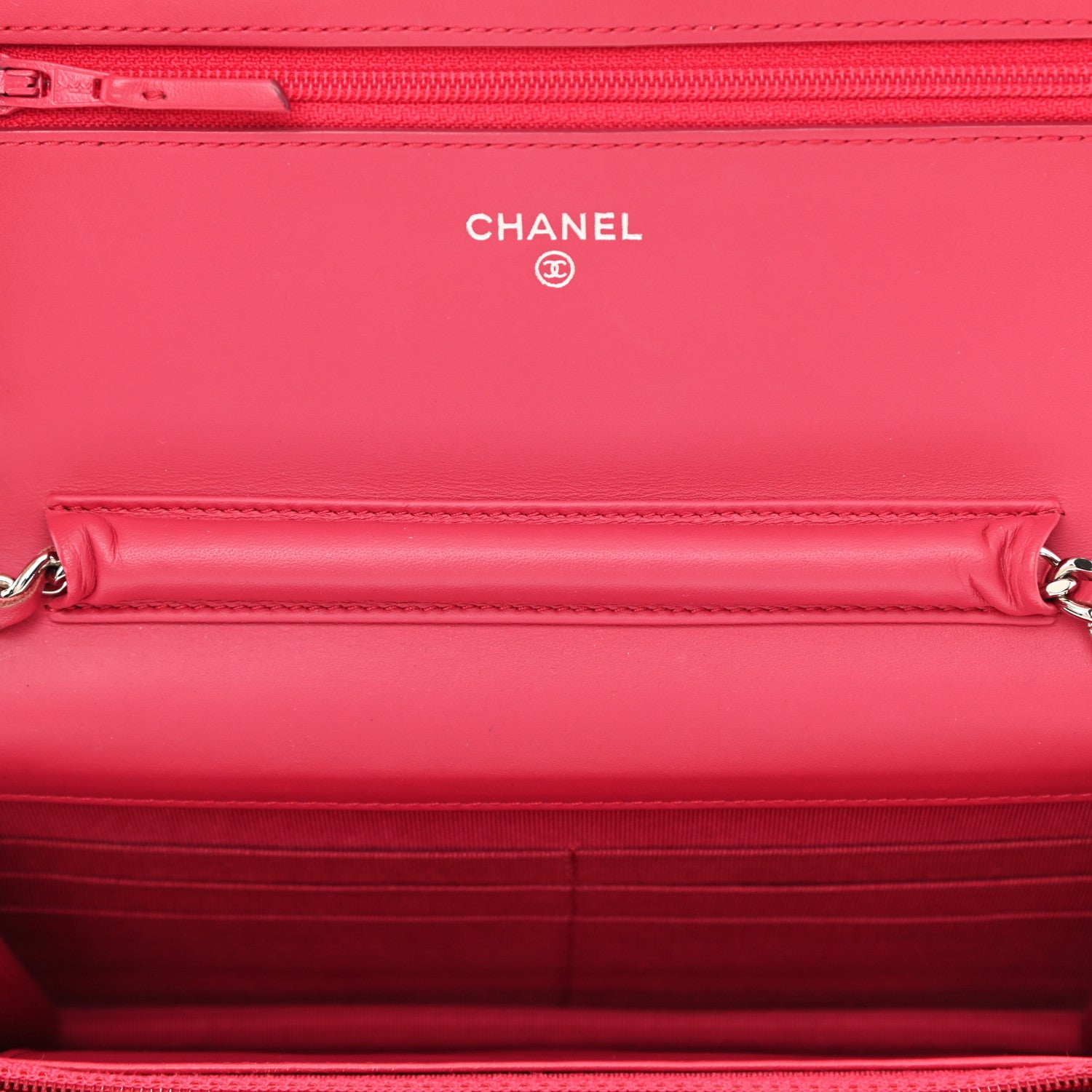 Chanel Patent Calfskin Quilted Reissue Wallet On Chain WOC Pink 9 of 12