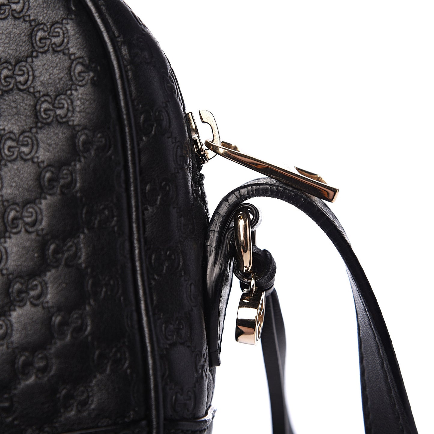 Microguccissima Mini Bree Messenger Bag Black