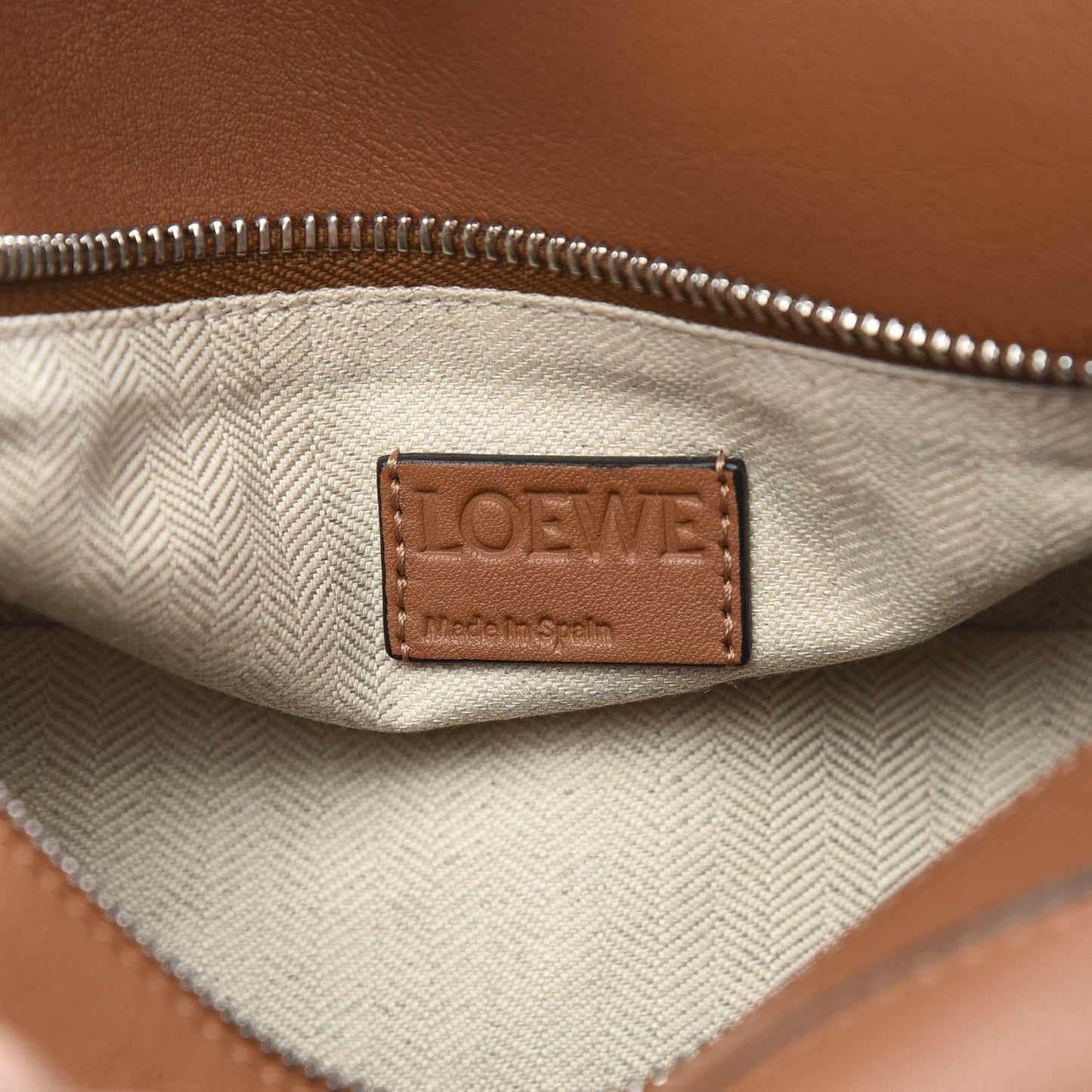 Calfskin Small Puzzle Bag Tan
