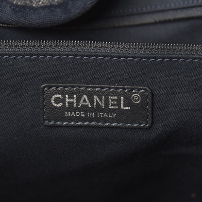 Chanel Denim Large Deauville Tote Dark Blue 6 of 11