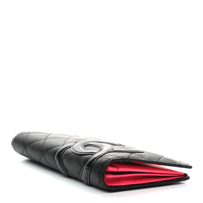 Chanel Calfskin Quilted Cambon Yen Wallet Black 4 of 7