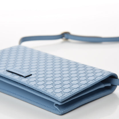 Gucci Microguccissima Crossbody Wallet Mineral Blue 6 of 8