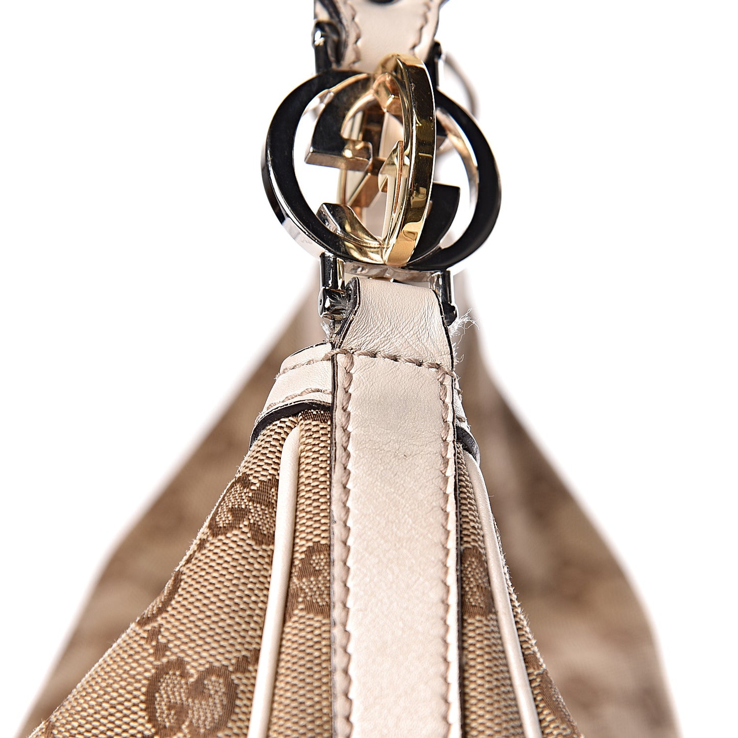 Monogram Large GG Twins Hobo Ivory