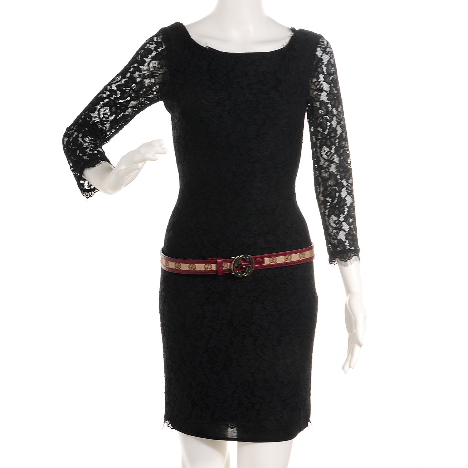 Gucci Leather Monogram Interlocking G Belt 90 36 Red 2 of 4