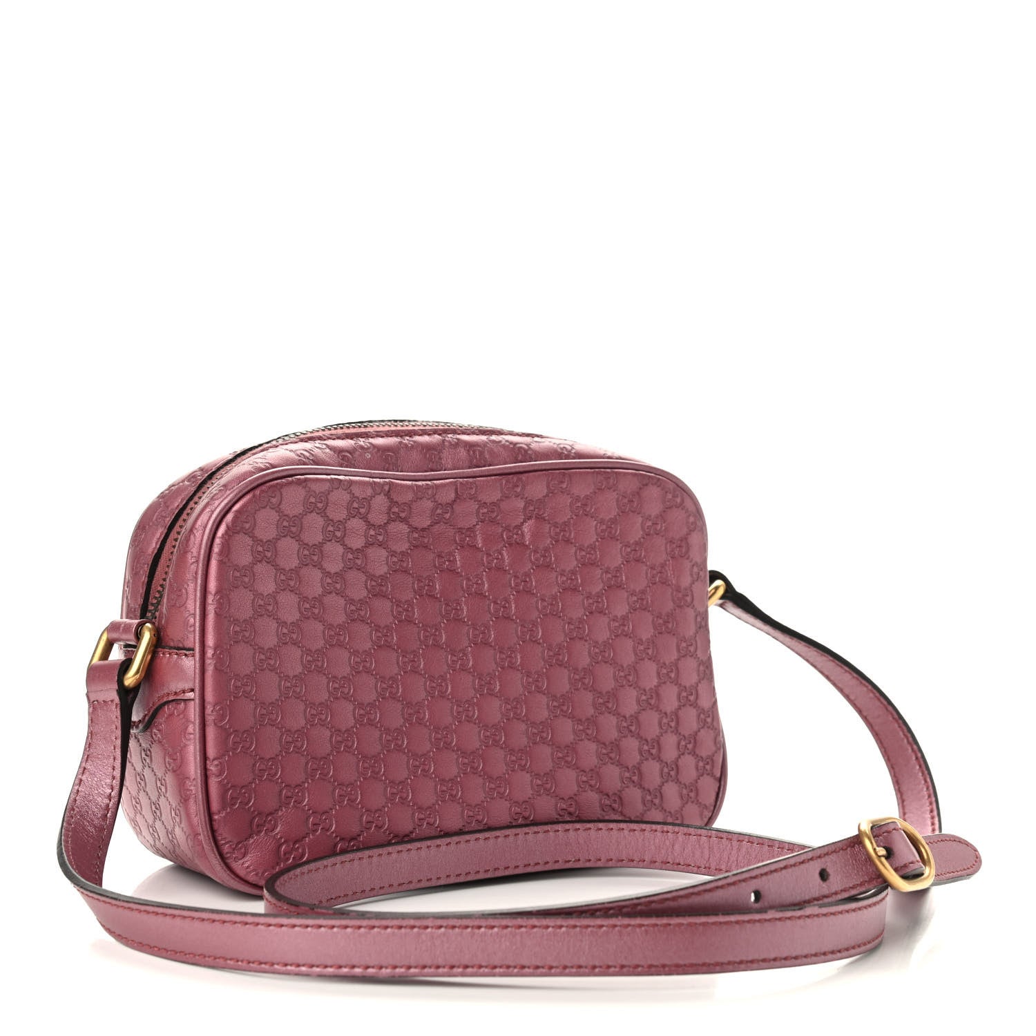 Gucci Metallic Soft Microguccissima Sunshine Disco Crossbody Bag Vintage Rose 3 of 11