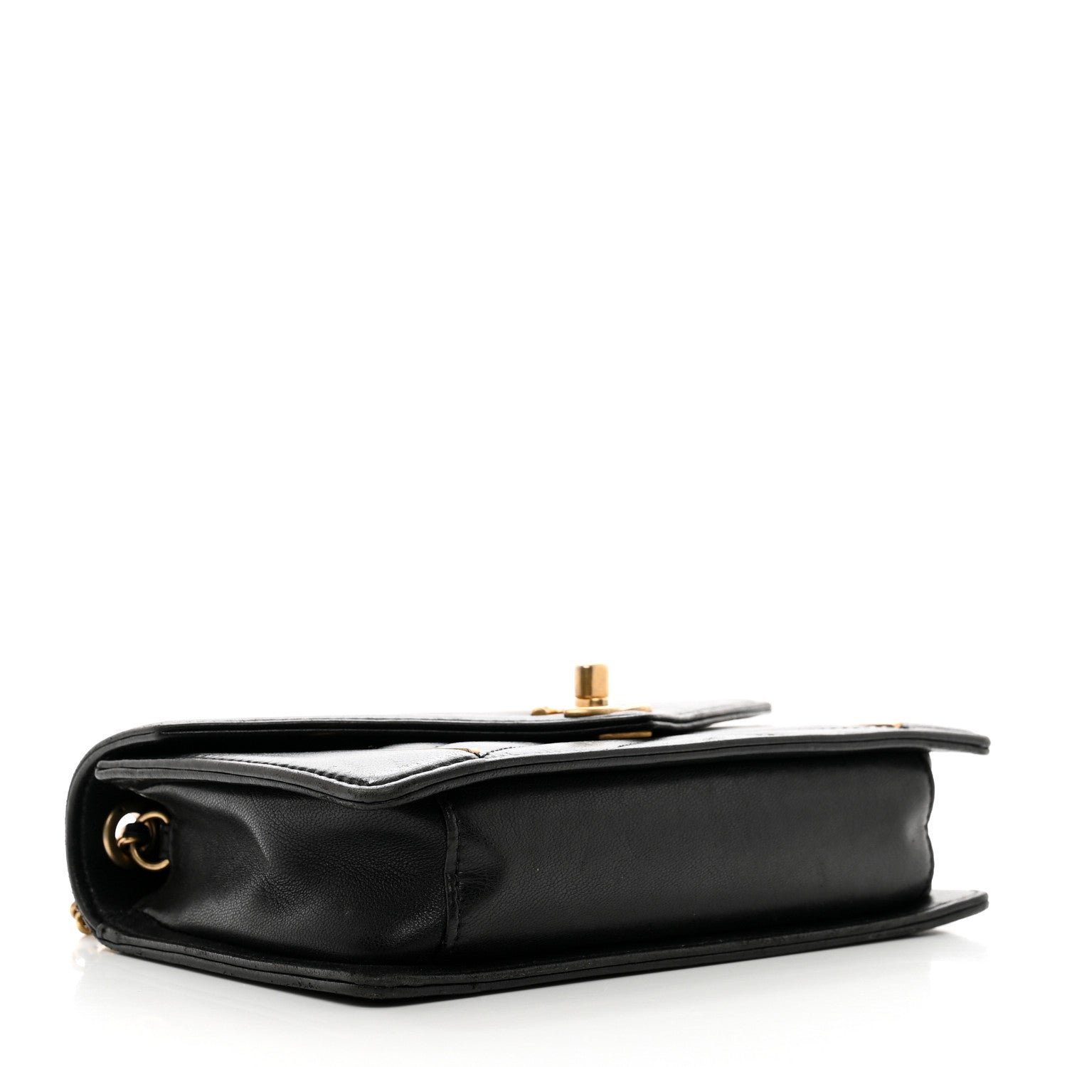 Chanel Lambskin Reversed Chevron Quilted Flap Black 4 of 11