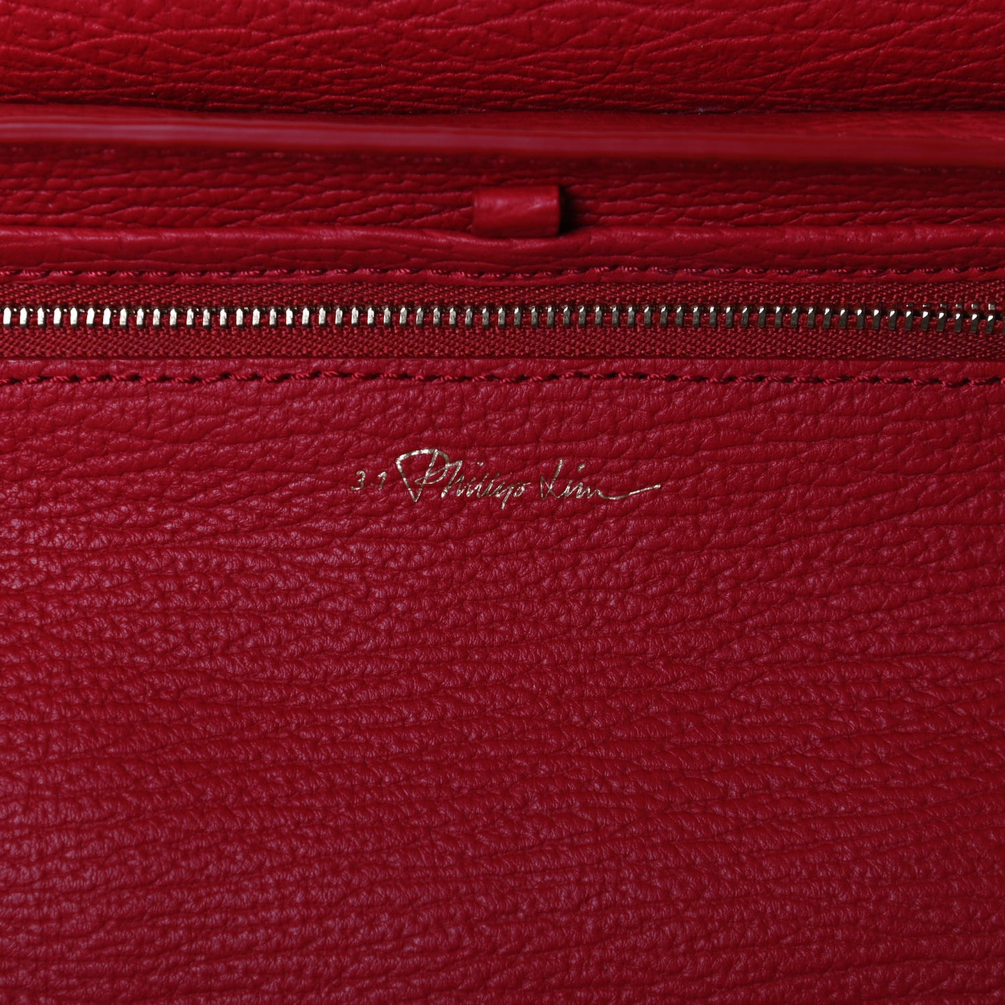 Textured Calfskin Medium Pashli Satchel Red