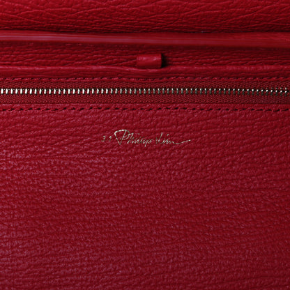 3.1 Phillip Lim Textured Calfskin Medium Pashli Satchel Red 5 of 16