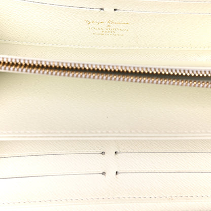 Louis Vuitton Monogram Kusama Pumpkin Dots Zippy Wallet White 5 of 6