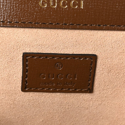Gucci GG Supreme Monogram Small Horsebit 1955 Chain Shoulder Bag Beige Ebony Brown Sugar 6 of 10