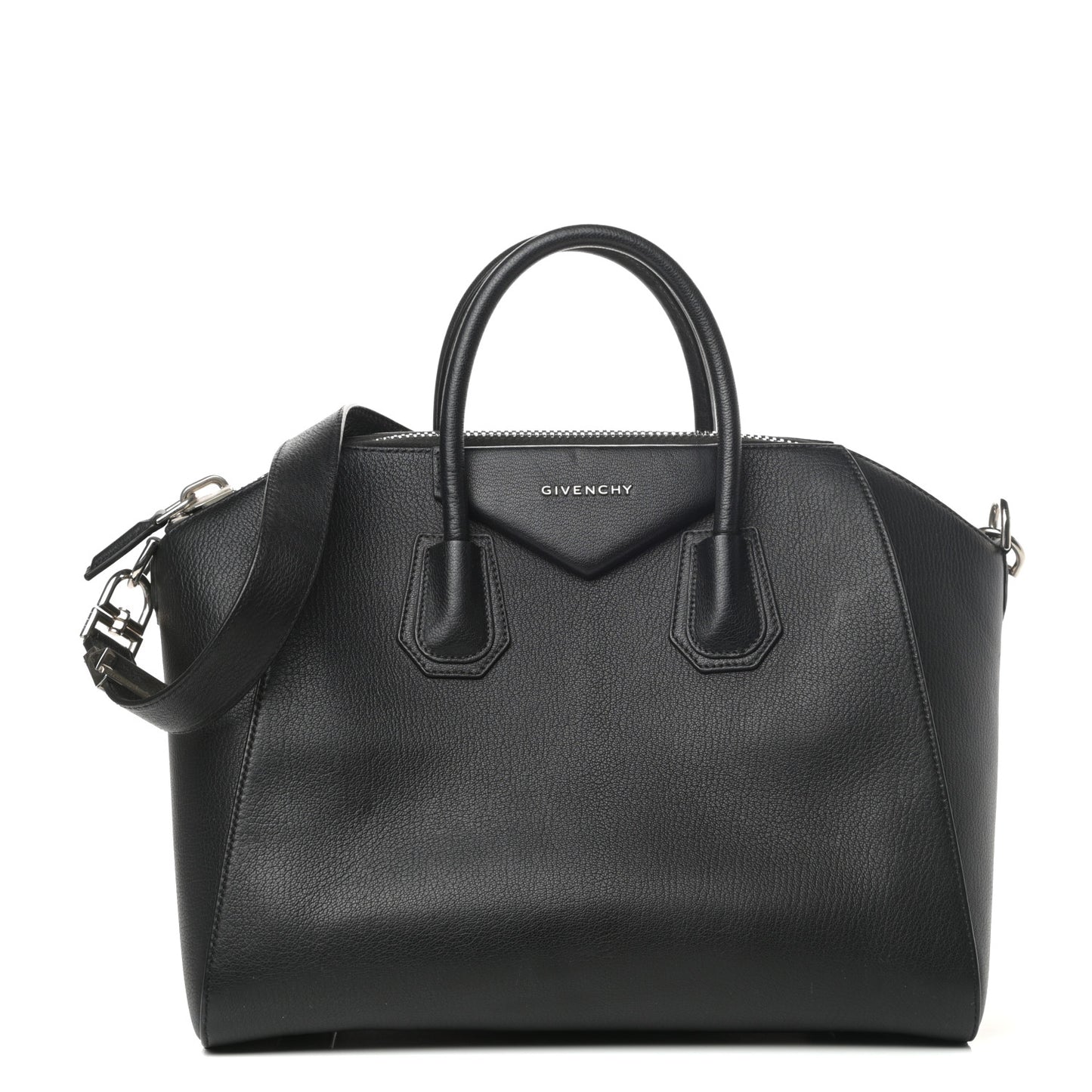 Sugar Goatskin Medium Antigona Black