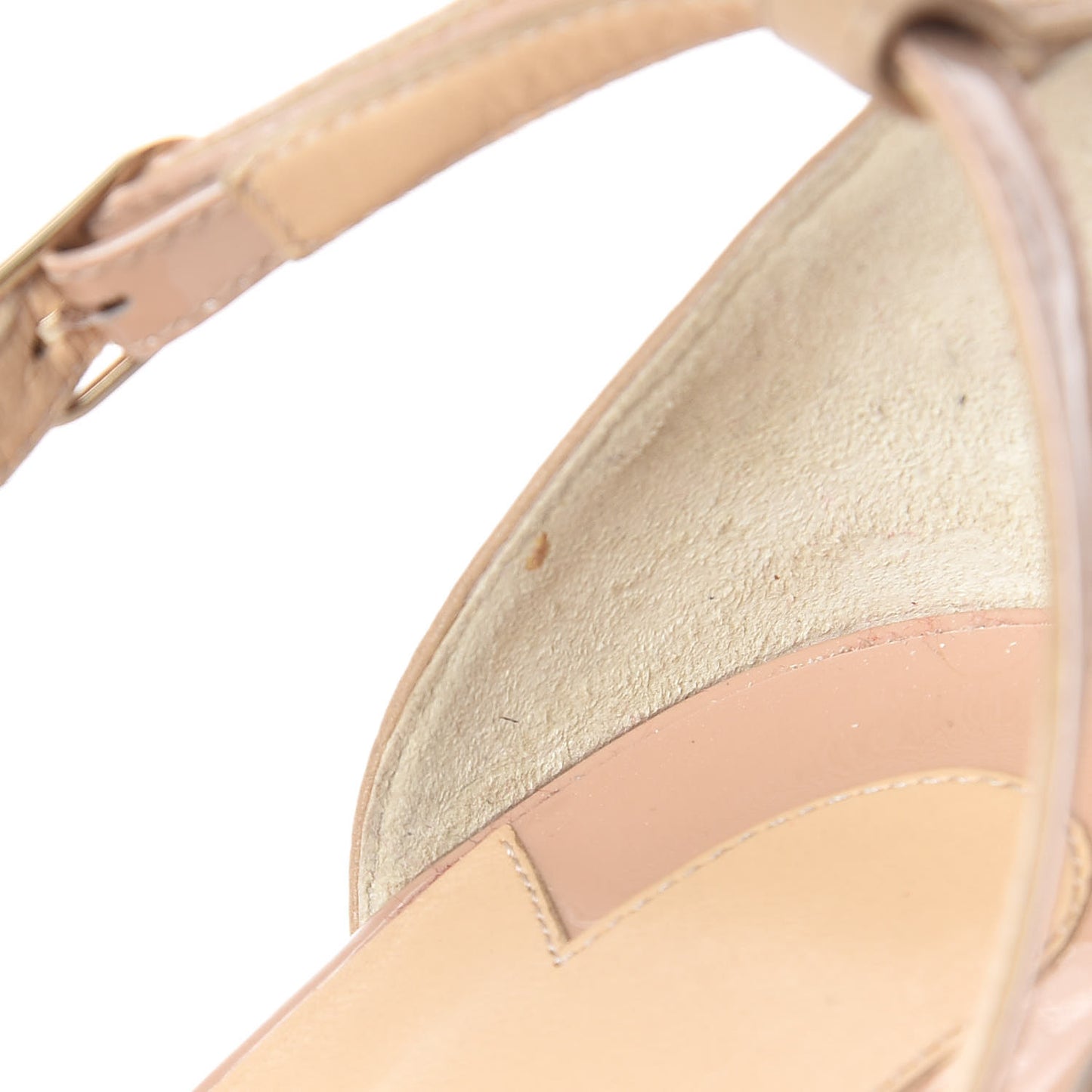 Nappa Patent Mira Bella 100 Sandals 37 Nude