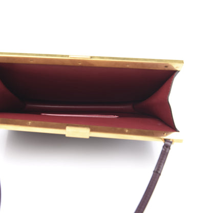 Celine Smooth Calfskin Mini Clasp Bag Bordeaux 5 of 10