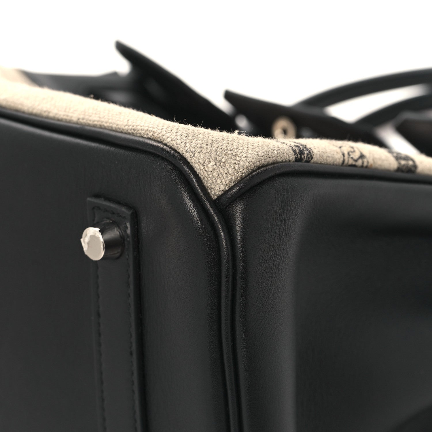 Hermes Swift Toile De Camp Dechainee Birkin 35 Black 10 of 13