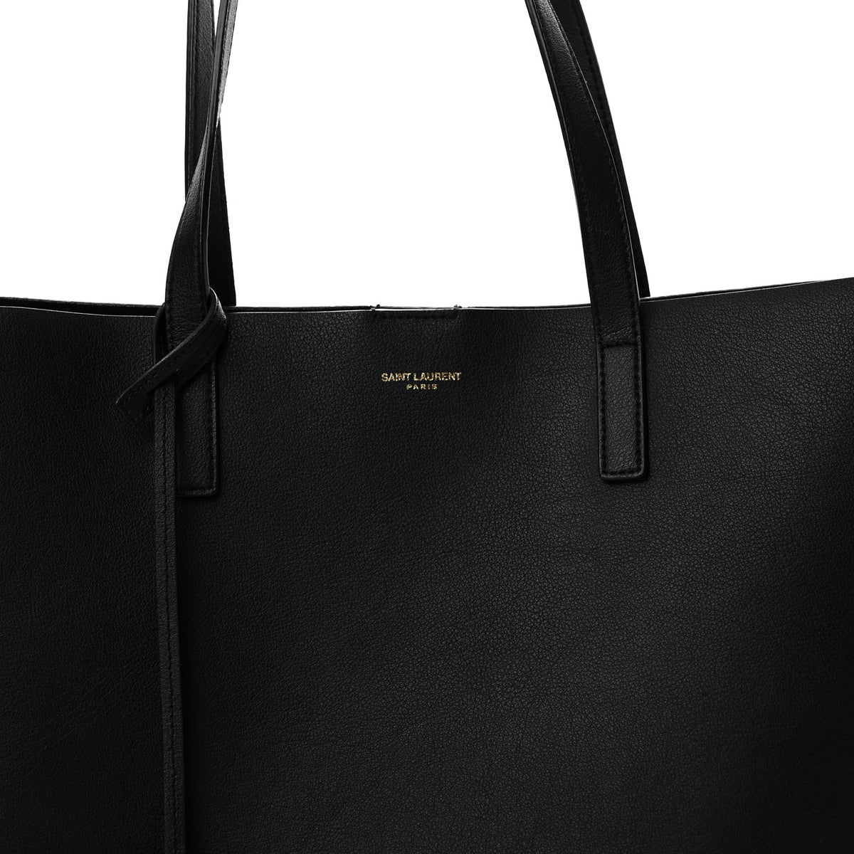Calfskin North-South Shopping Tote Black