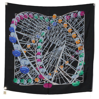 Hermes Silk Grande Roue Scarf 90 2 of 6