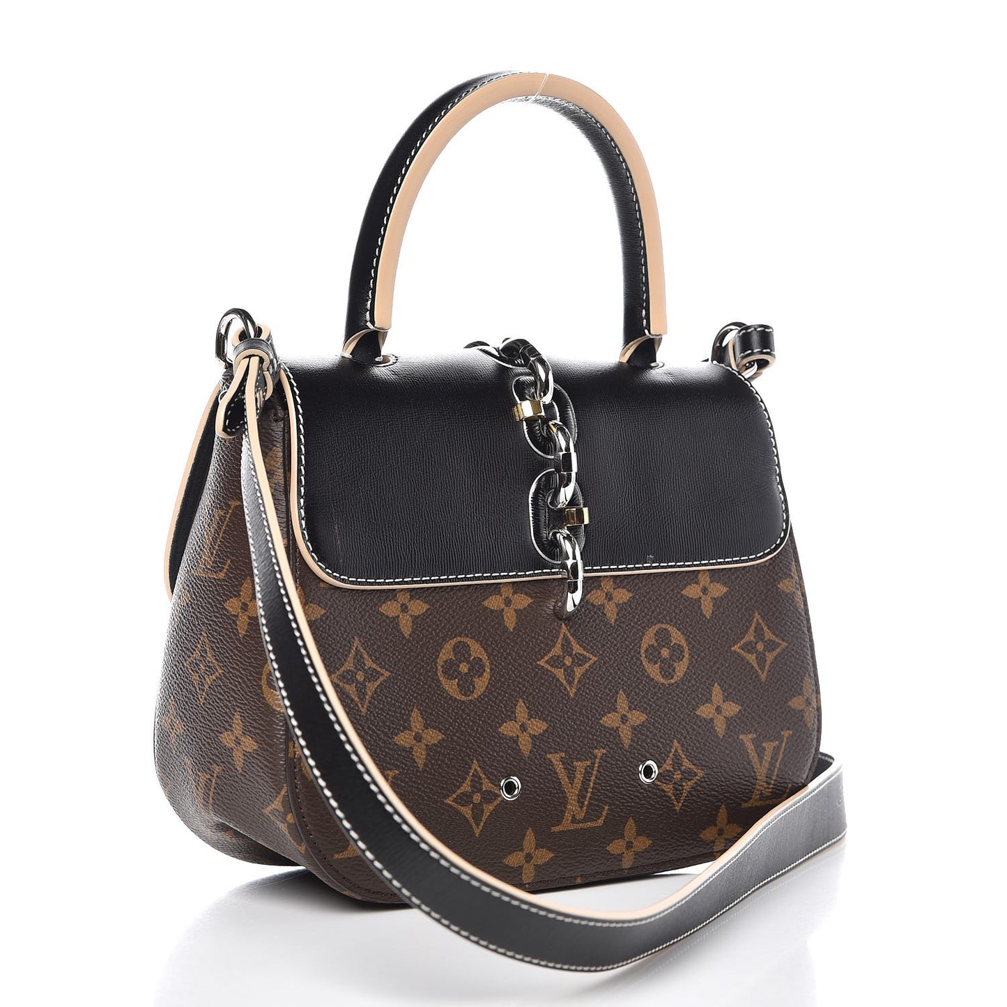 Calfskin Monogram Chain It Bag PM Black