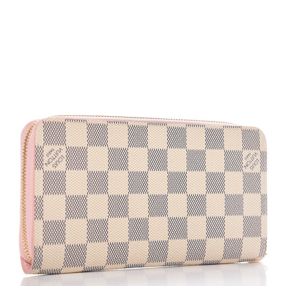 Louis Vuitton Damier Azur Zippy Wallet Rose Ballerine 3 of 8