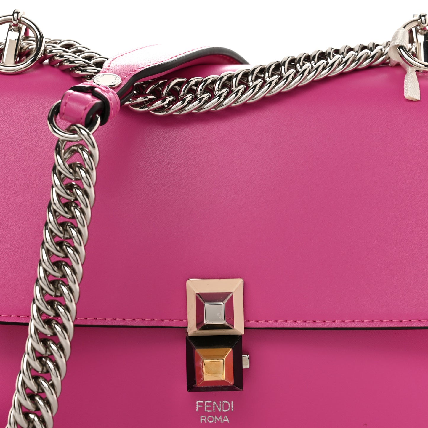 Vitello Liberty Studded Small Kan I Shoulder Bag Geranio Multicolor