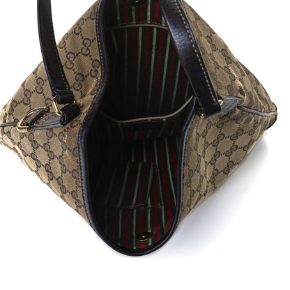 Gucci Monogram Medium New Britt Hobo Dark Brown 5 of 17