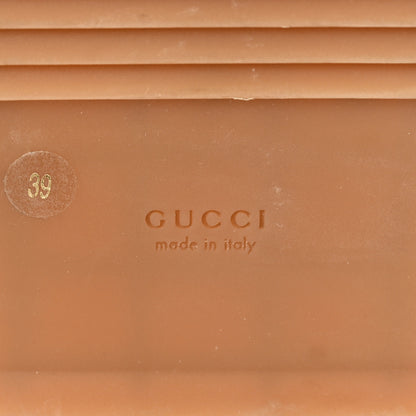 Gucci New Denim GG Monogram Angelina Platform 55mm Slide Sandals 39 Blue Tea 10 of 10