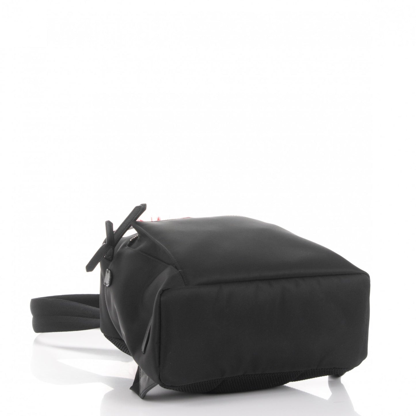 Nylon Vitello Dolce Elaphe Fox Fur Monster Eyes Backpack Black Natural Bordeaux Multicolor