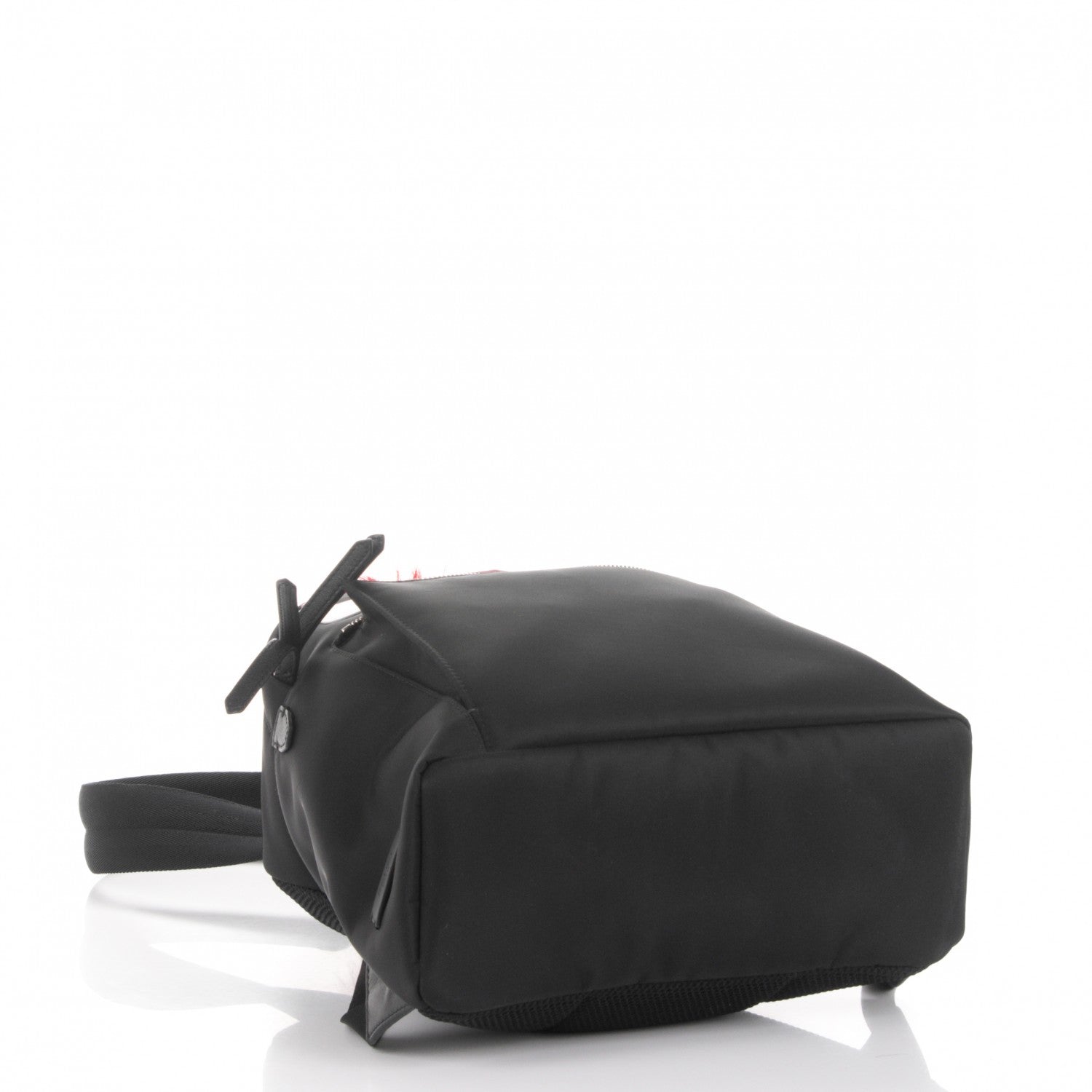Fendi Nylon Vitello Dolce Elaphe Fox Fur Monster Eyes Backpack Black Natural Bordeaux Multicolor 5 of 8