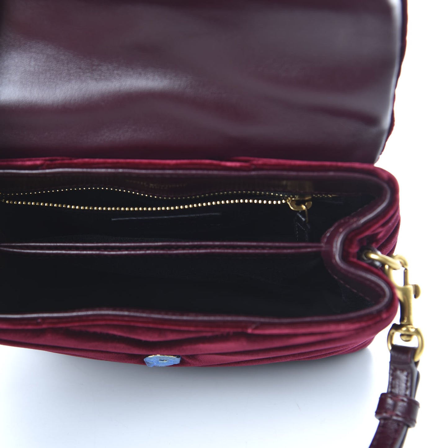 Velvet Y Quilted Monogram Toy Loulou Crossbody Bag French Burgundy