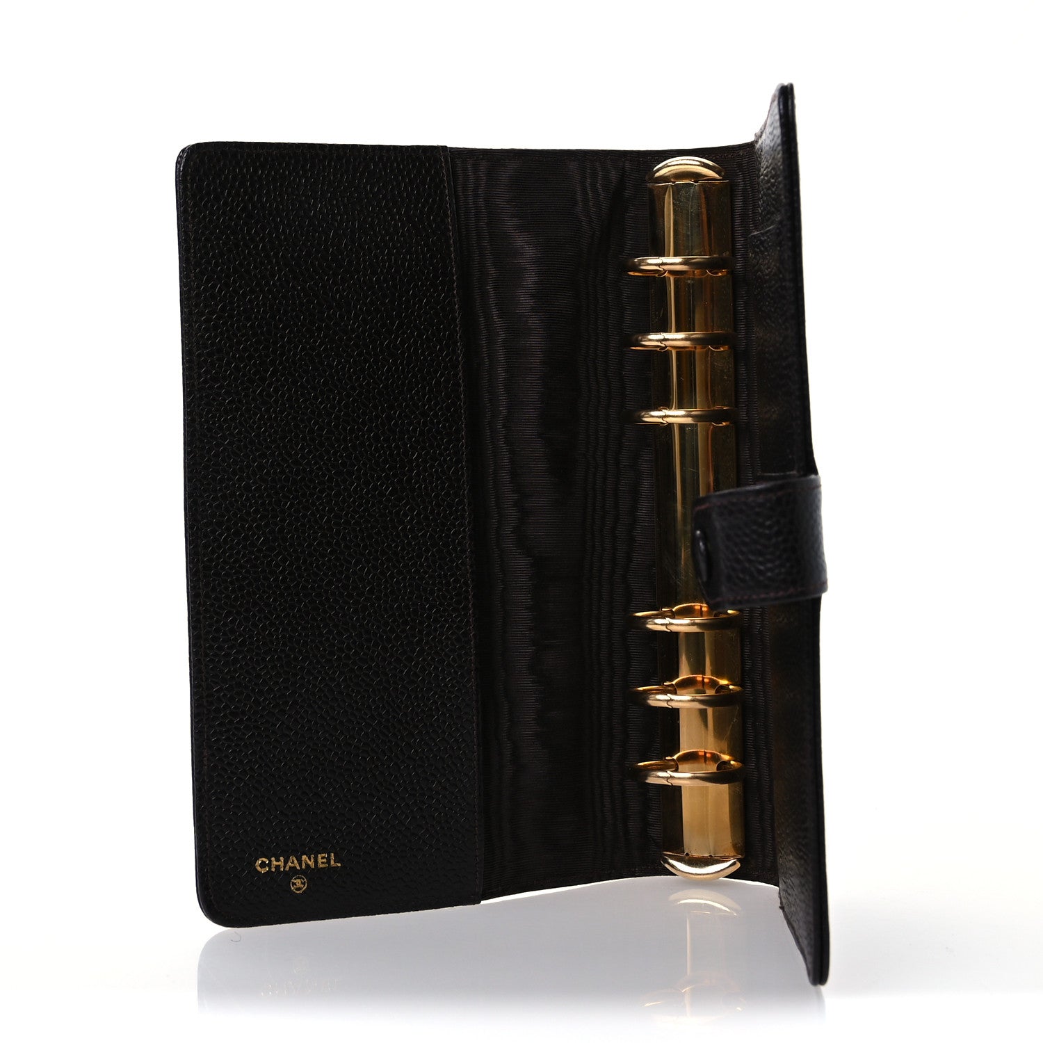 Chanel Caviar CC Medium Ring Agenda Planner Brown 5 of 9