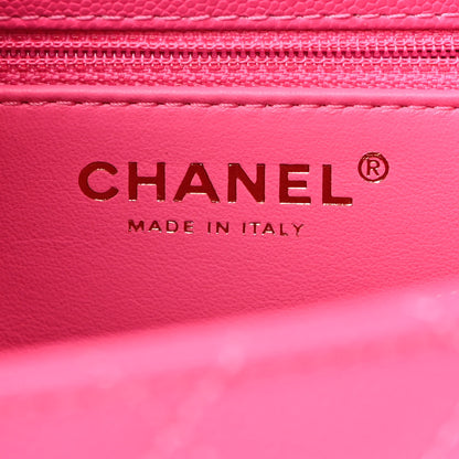 Chanel Caviar Quilted Small Coco Handle Flap Pink 5 of 9