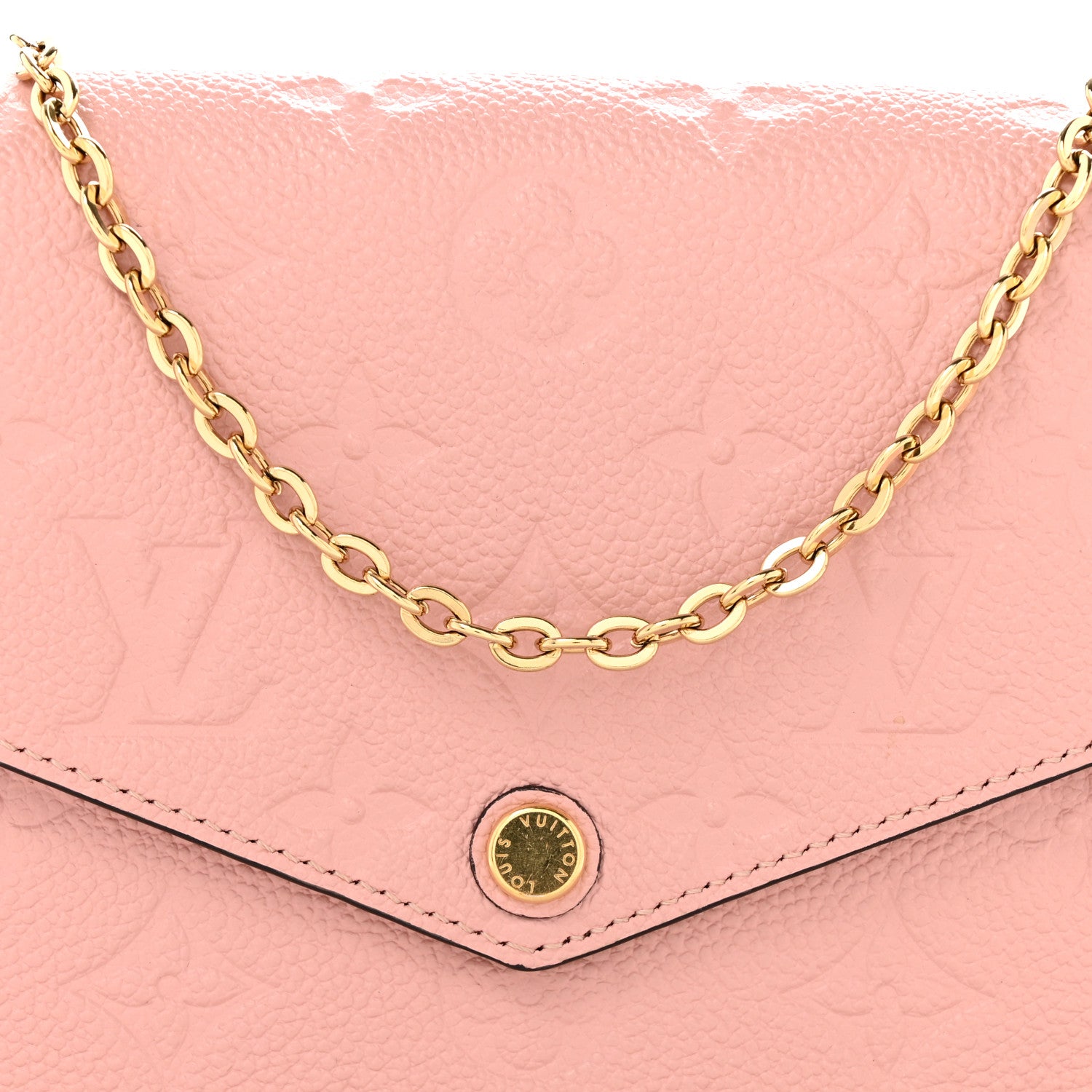Louis Vuitton Empreinte Pochette Felicie Chain Wallet Rose Poudre 11 of 11
