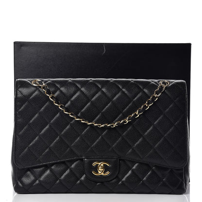 Chanel Caviar Quilted Maxi Single Flap Black 11 of 11