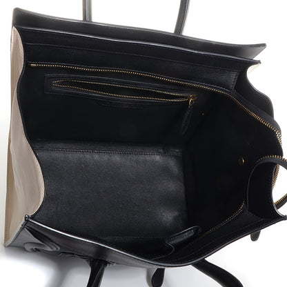 Celine Velluto Calfskin Mini Tri-Color Luggage Navy 5 of 8