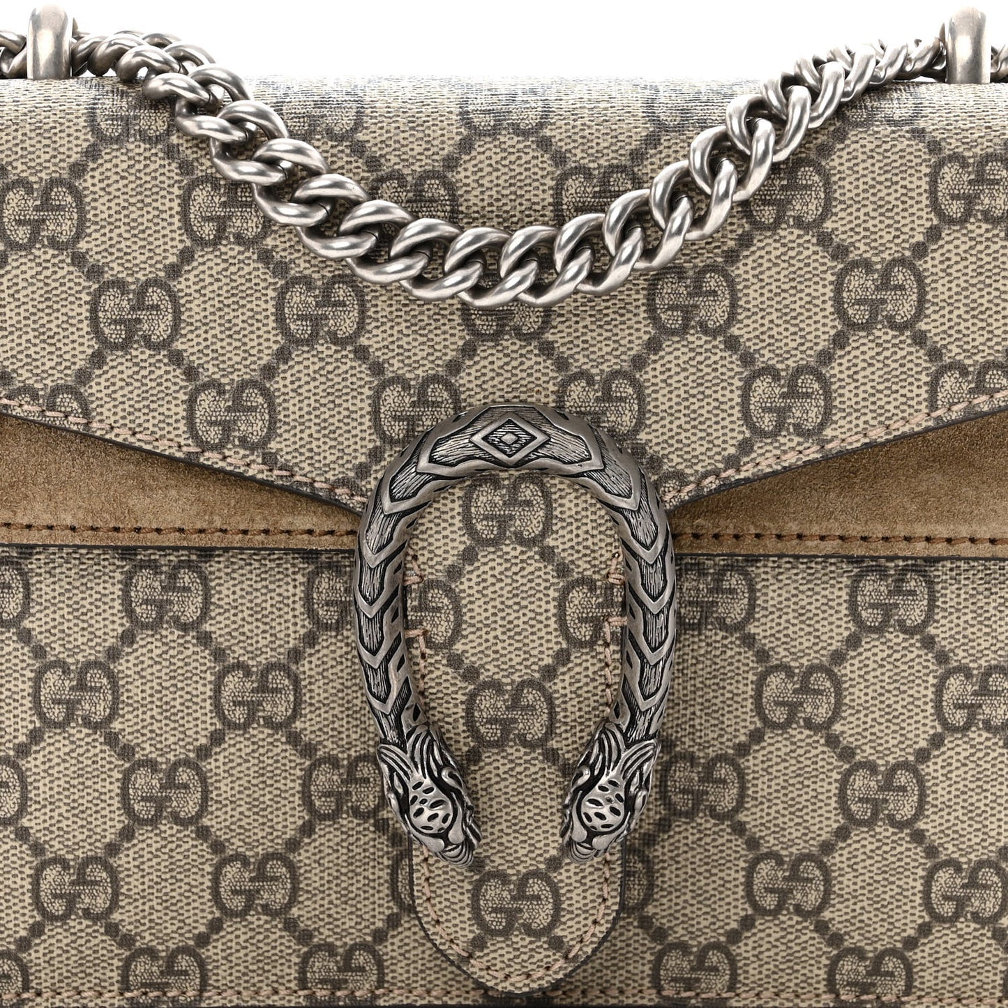 GG Supreme Monogram Mini Dionysus Shoulder Bag Taupe