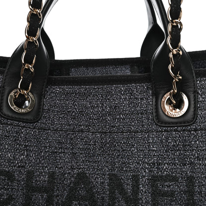 Chanel Lurex Boucle Medium Deauville Tote Black 11 of 11