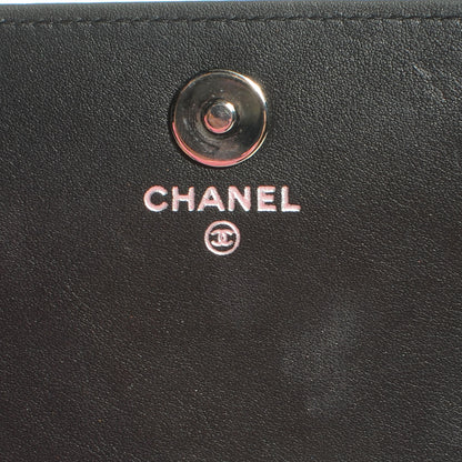 Chanel Patent Strass Wallet On Chain Black 6 of 7