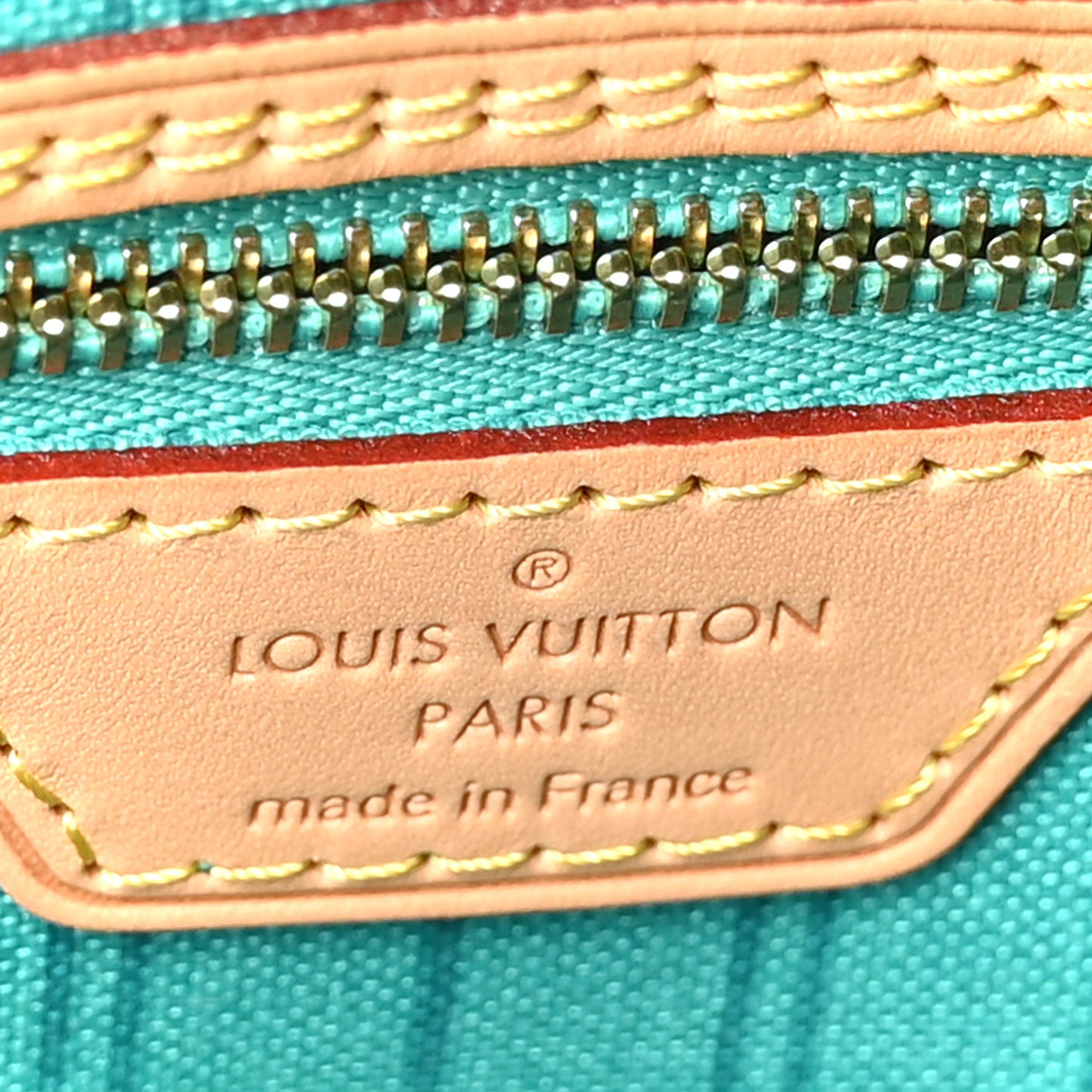 Monogram V Neverfull MM Turquoise