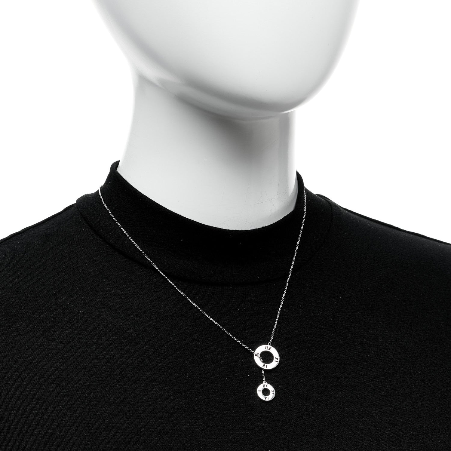 Tiffany Sterling Silver Atlas Lariat Pendant Necklace 2 of 5
