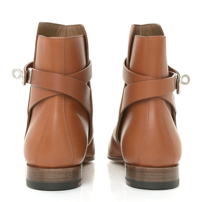 Hermes Calfskin Neo Low Boots 37 Natural 4 of 12