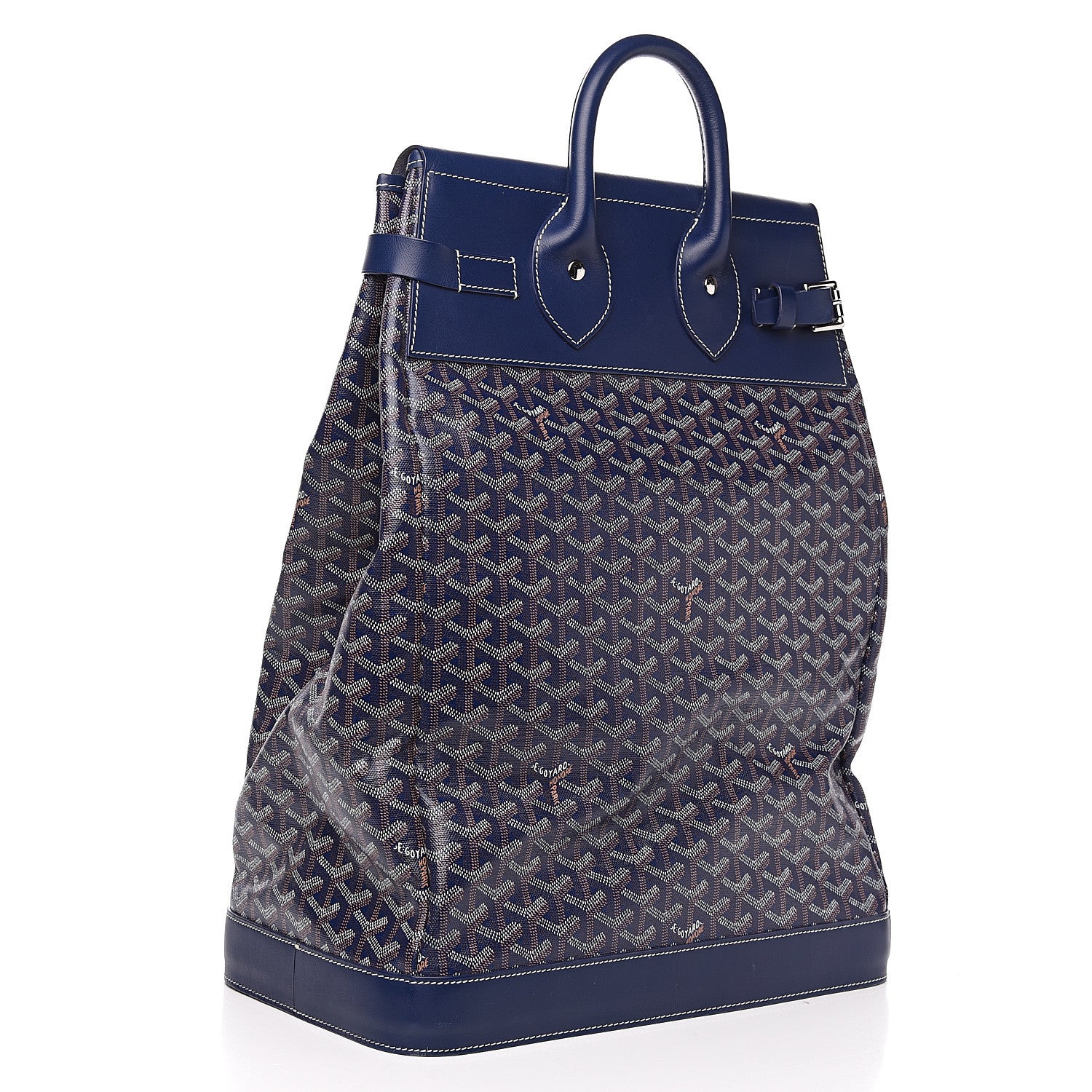 Goyard Goyardine Steamer Bag Navy 2 of 12
