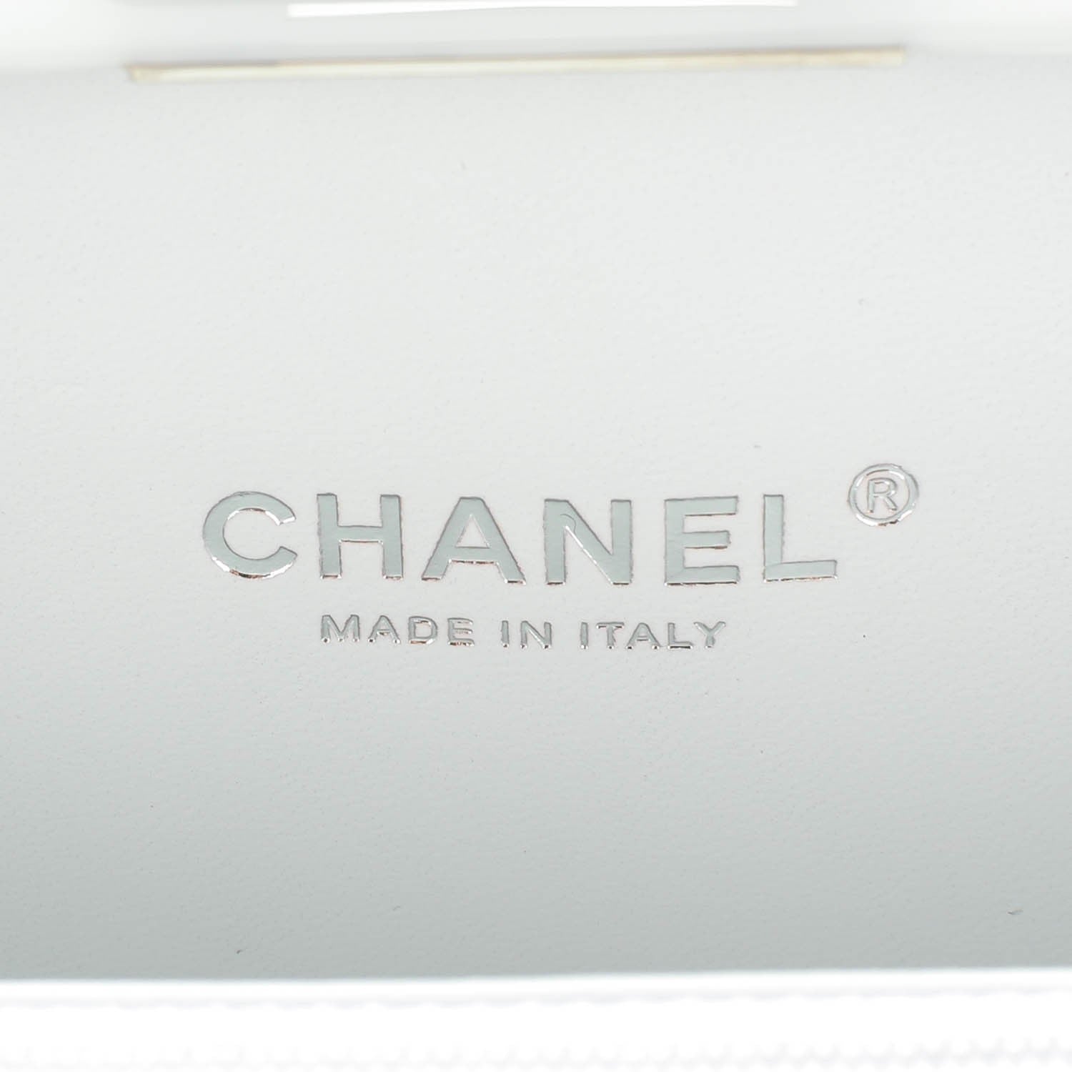 Chanel Plexiglass Crystal Lego Clutch White 6 of 7
