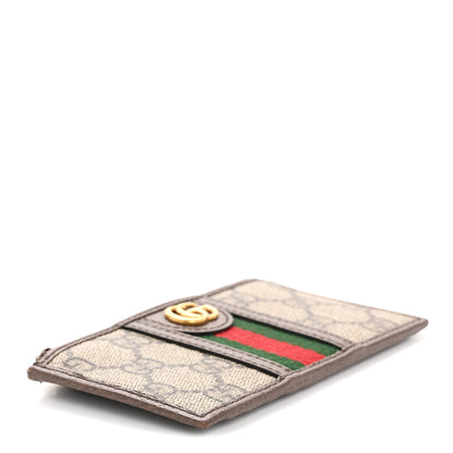 Gucci GG Supreme Monogram Web Ophidia Coin Case Brown 4 of 10