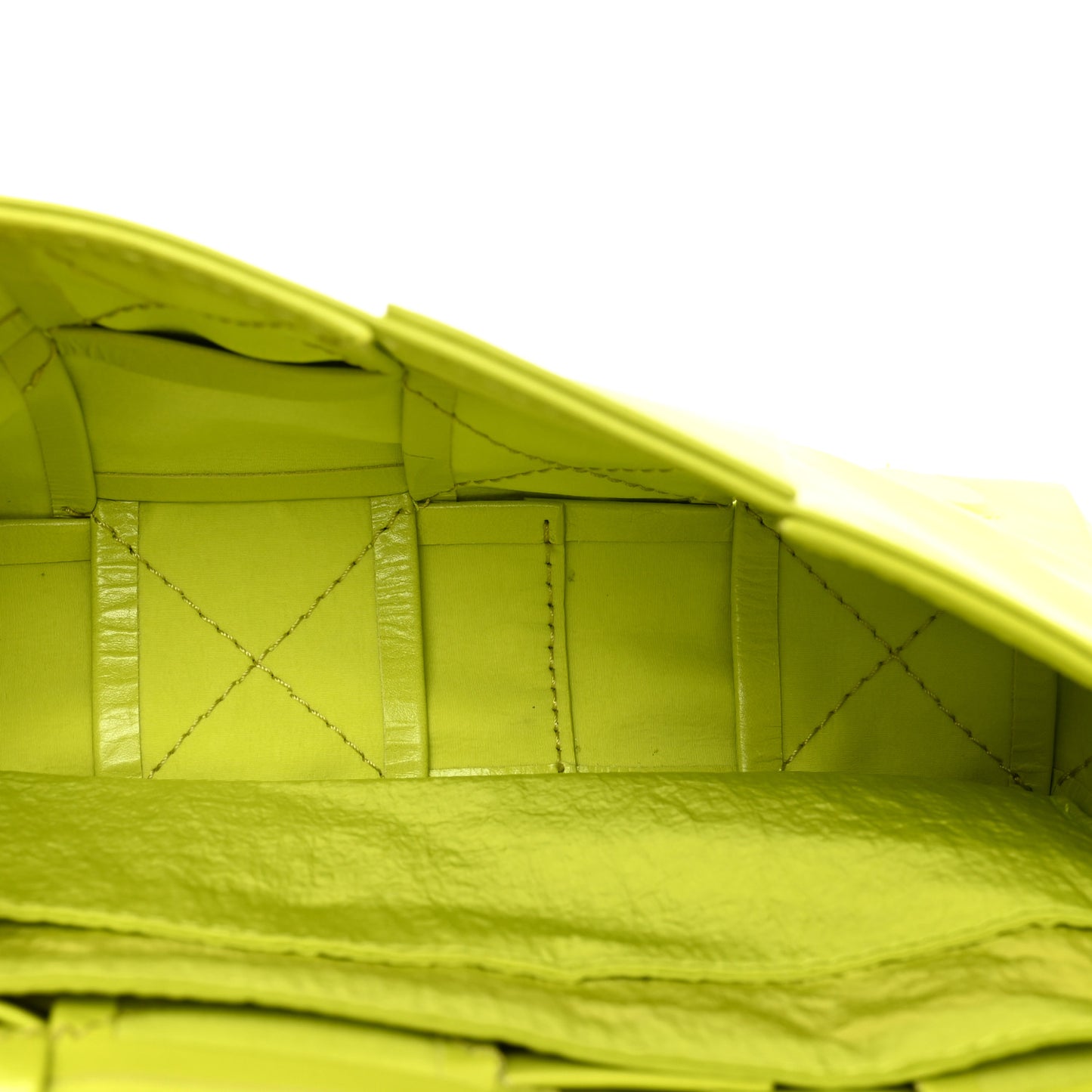 Paper Calfskin Intreccio Cassette Belt Bag Kiwi