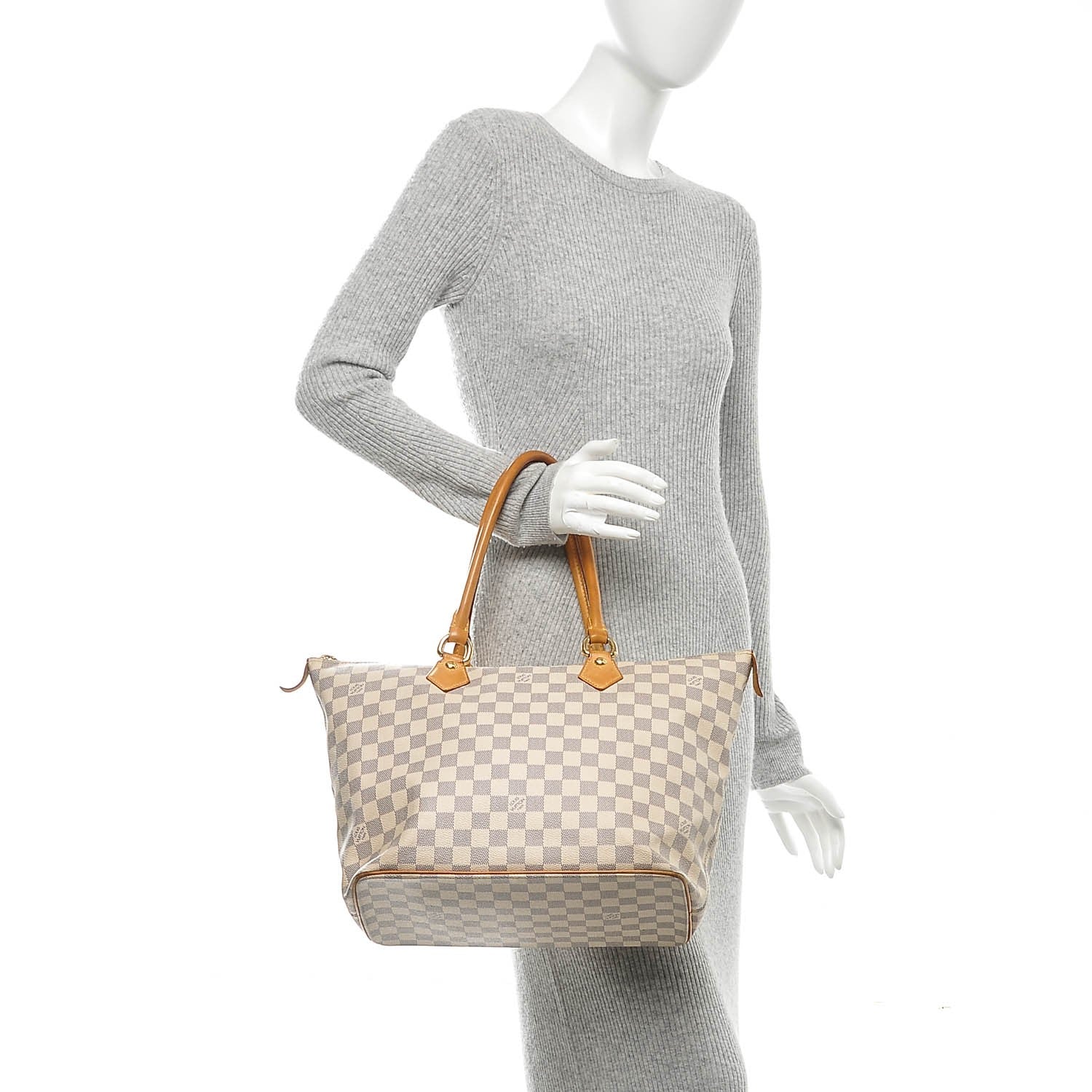 Louis Vuitton Damier Azur Saleya MM 2 of 7