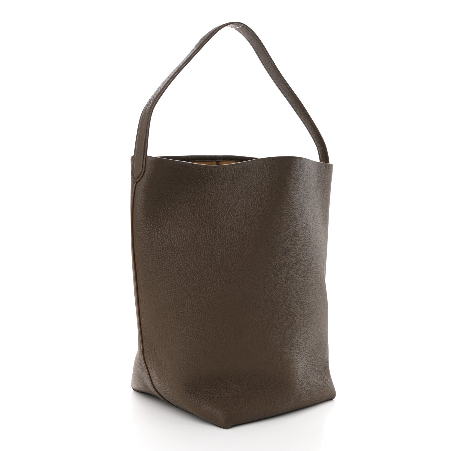 The Row Grained Calfskin Large N/S Park Tote French Grey 3 of 9