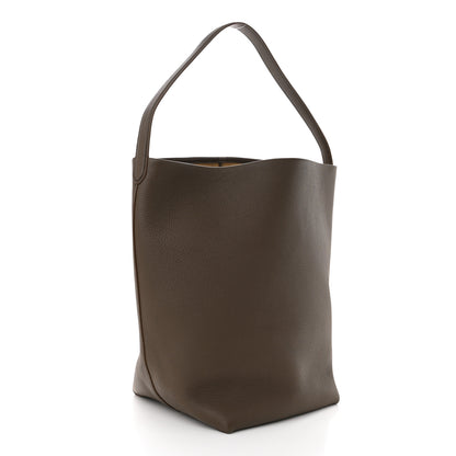 The Row Grained Calfskin Large N/S Park Tote French Grey 3 of 9