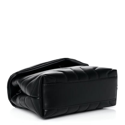 Saint Laurent Calfskin Y Quilted Monogram Toy Loulou Crossbody Bag Black 4 of 12