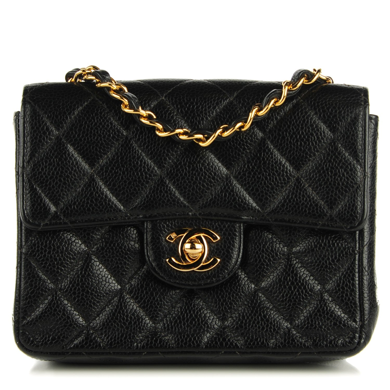Chanel Caviar Quilted Mini Square Flap Black 1 of 9