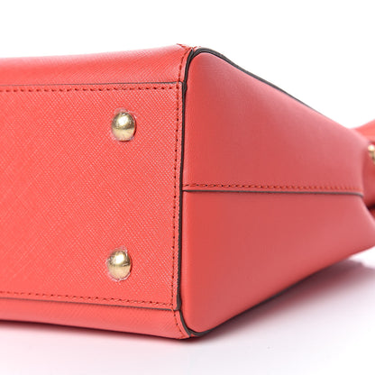 MCM Saffiano Nuovo Tote Hot Coral 9 of 10